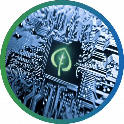 Leaf circuit icon